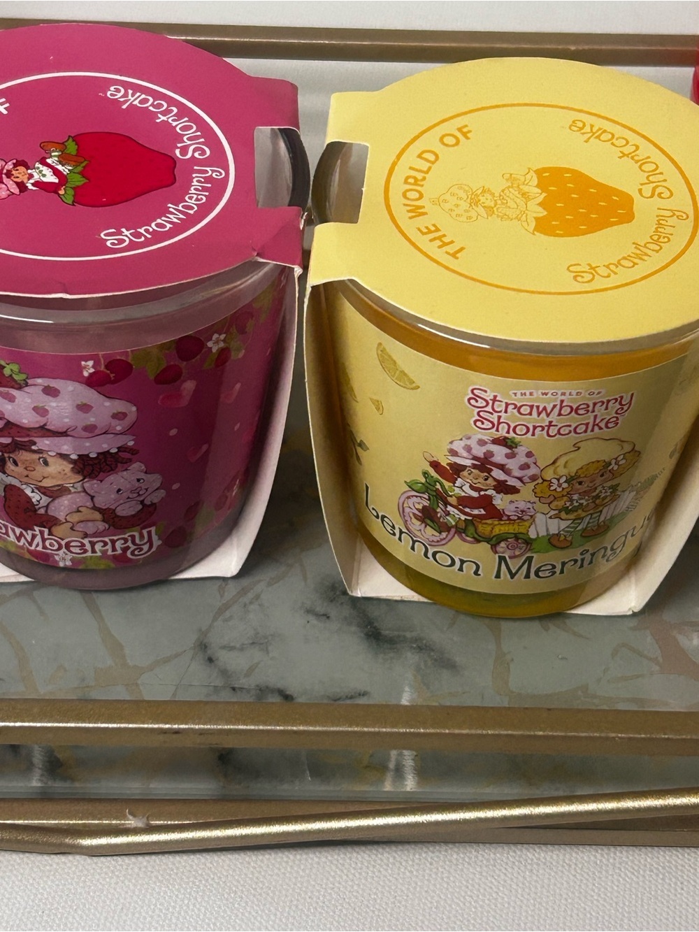 Strawberry Shortcake Pink Bath & Body Set Candle Bubble Bath Gift Set - Picture 4 of 9